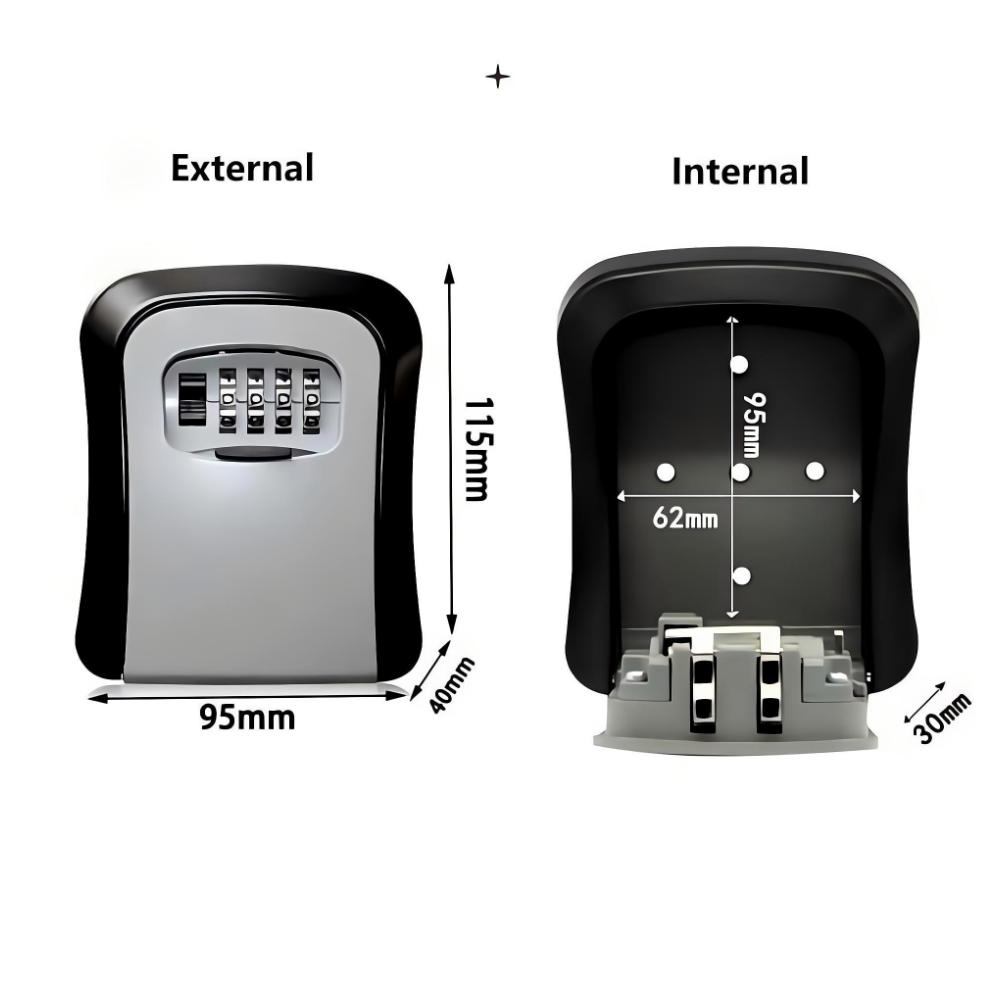 Wall Mount Key Lock Box 4 Digi - Home Security Key Box review and price