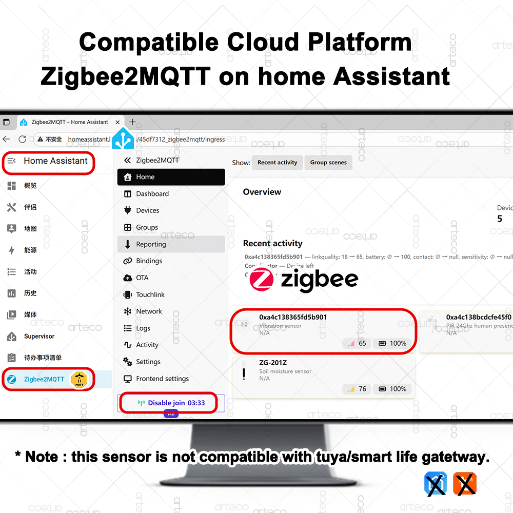 Smart ZigBee 3.0 Vibration Sen - Home Security Tools review and price