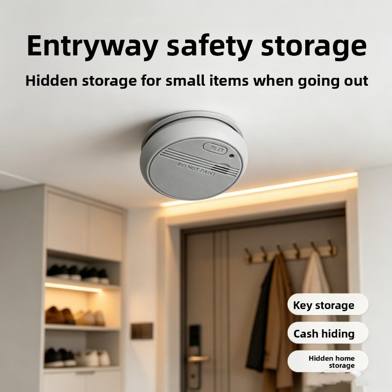 Realistic Simulated Smoke Dete - Home Security Key Box review and price