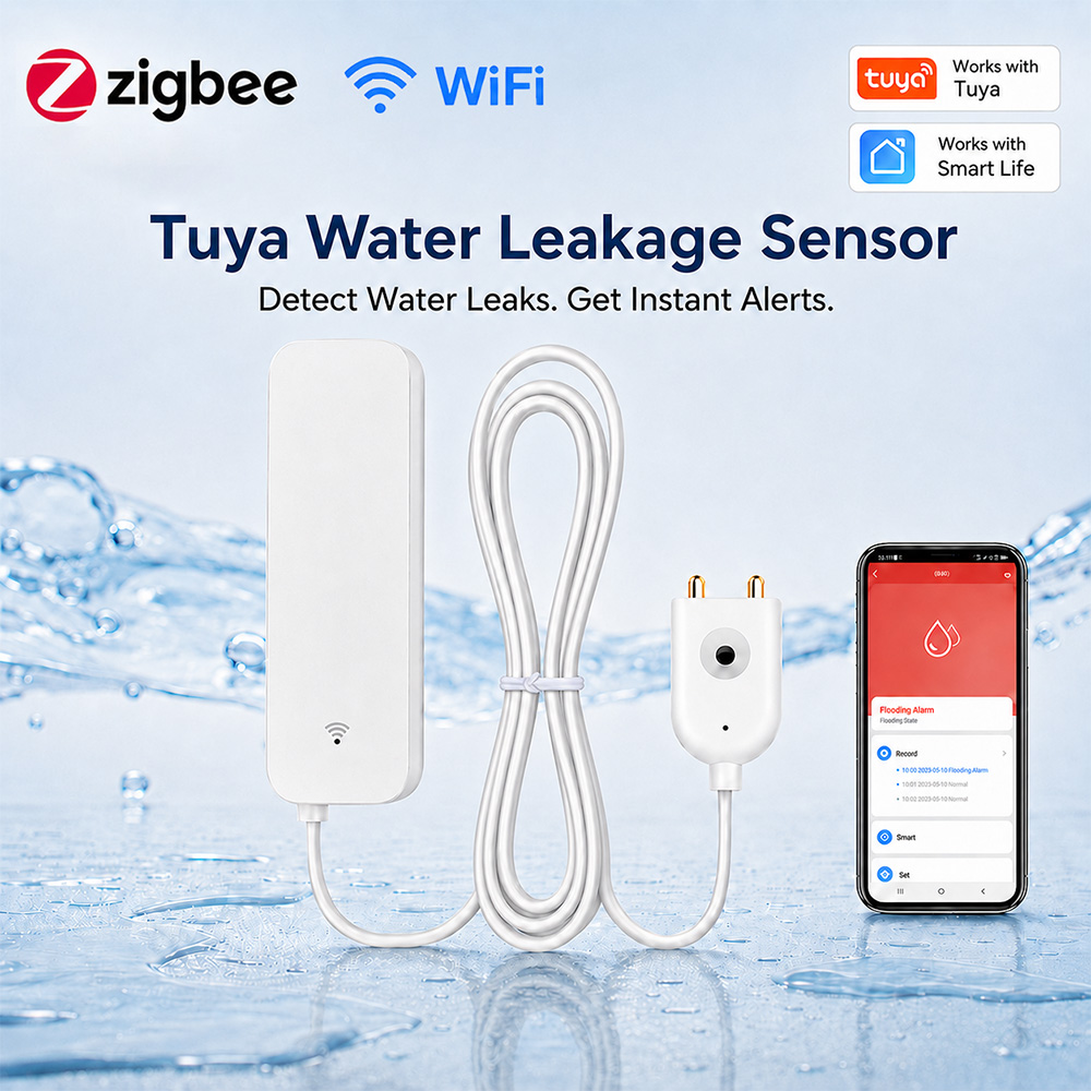 ZigBee WiFi Water Leak Sensor  - Home Security Tools review and price