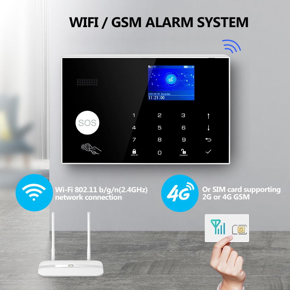 KERUI 433mhz 4G/WIFI Home Alar - Home Zone Security App review and price