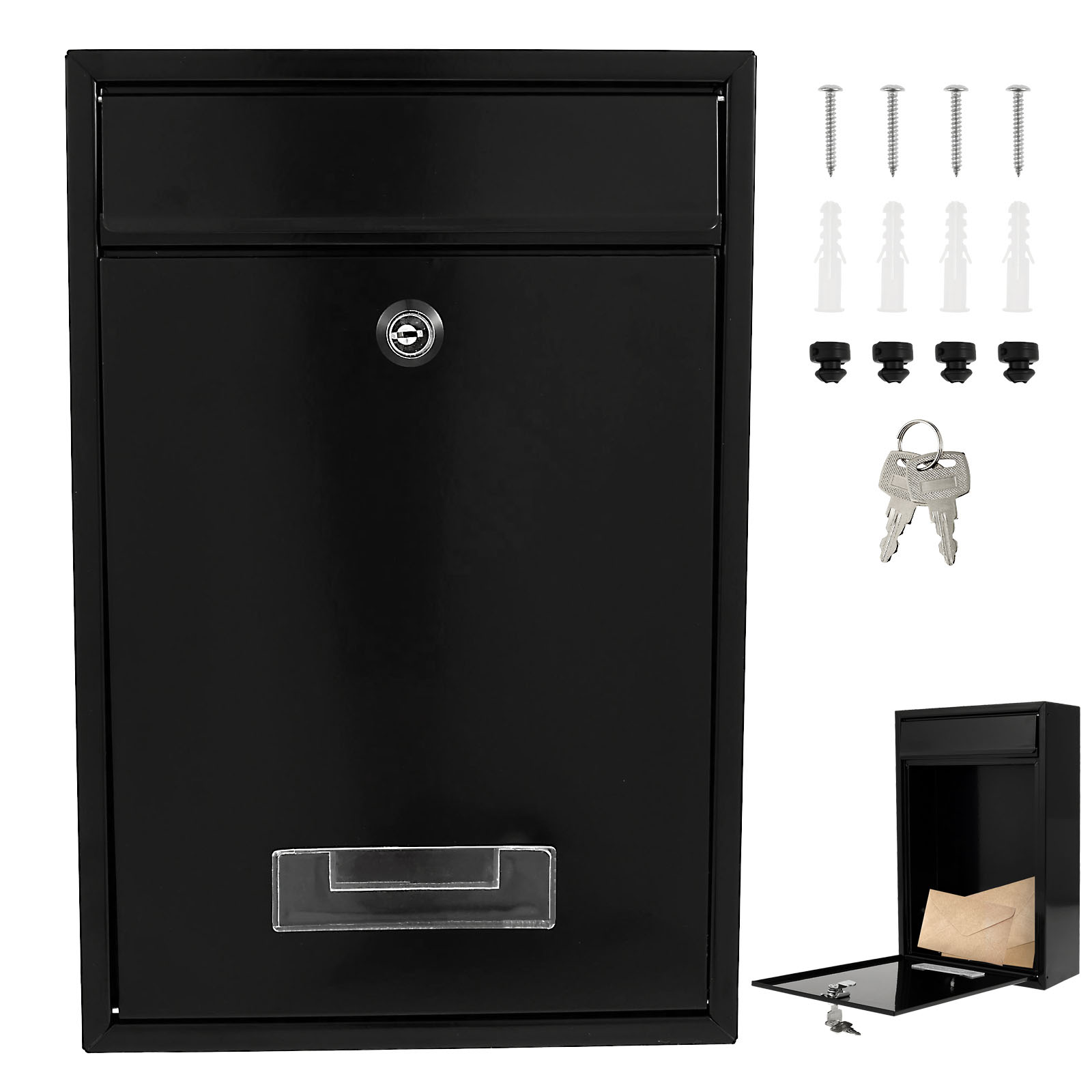Metal Wall Mount Mailbox Outdo - Home Security Key Box review and price