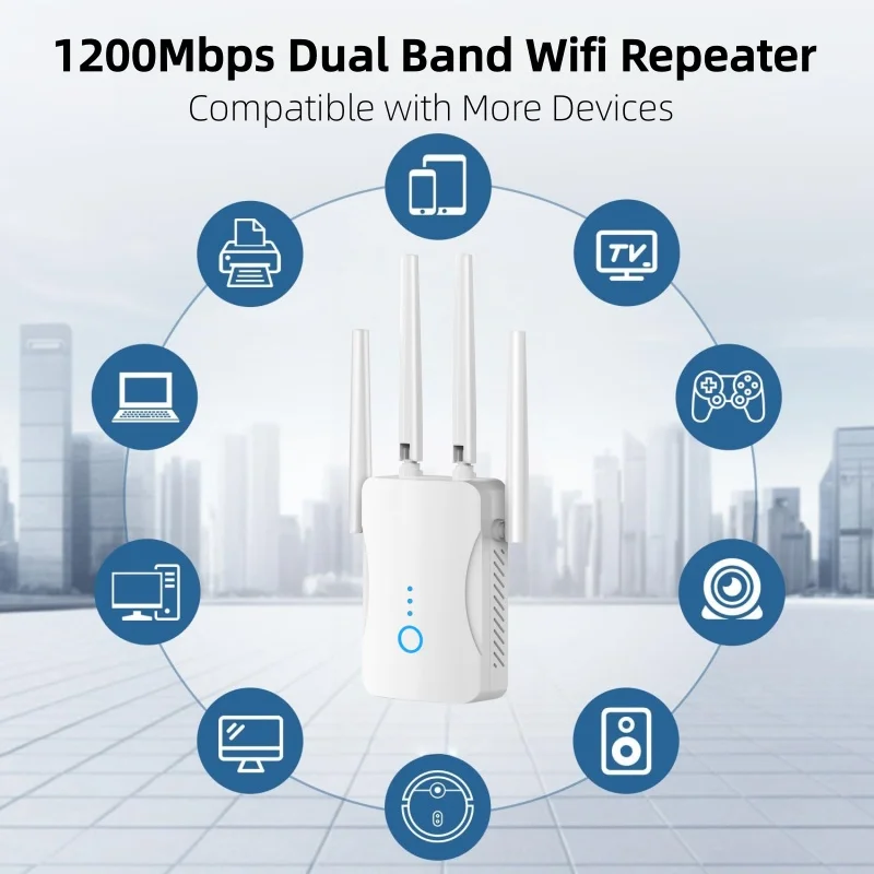 1200Mbps Dual Band WiFi Repeat - Home Security No Wifi review and price
