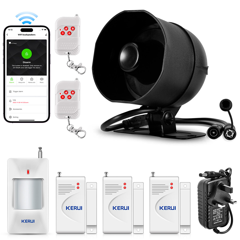 KERUI WIFI Alarm System Siren  - Home Zone Security App review and price