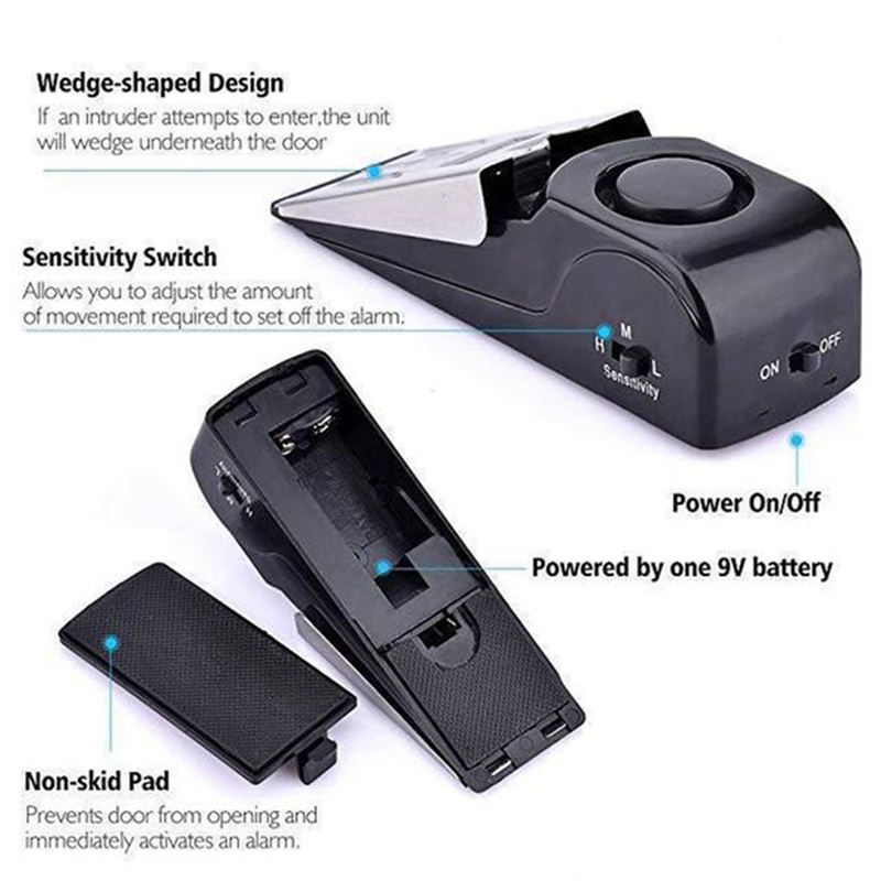 Wireless Door Stop Alarm Lock  - Home Security Lock System review and price
