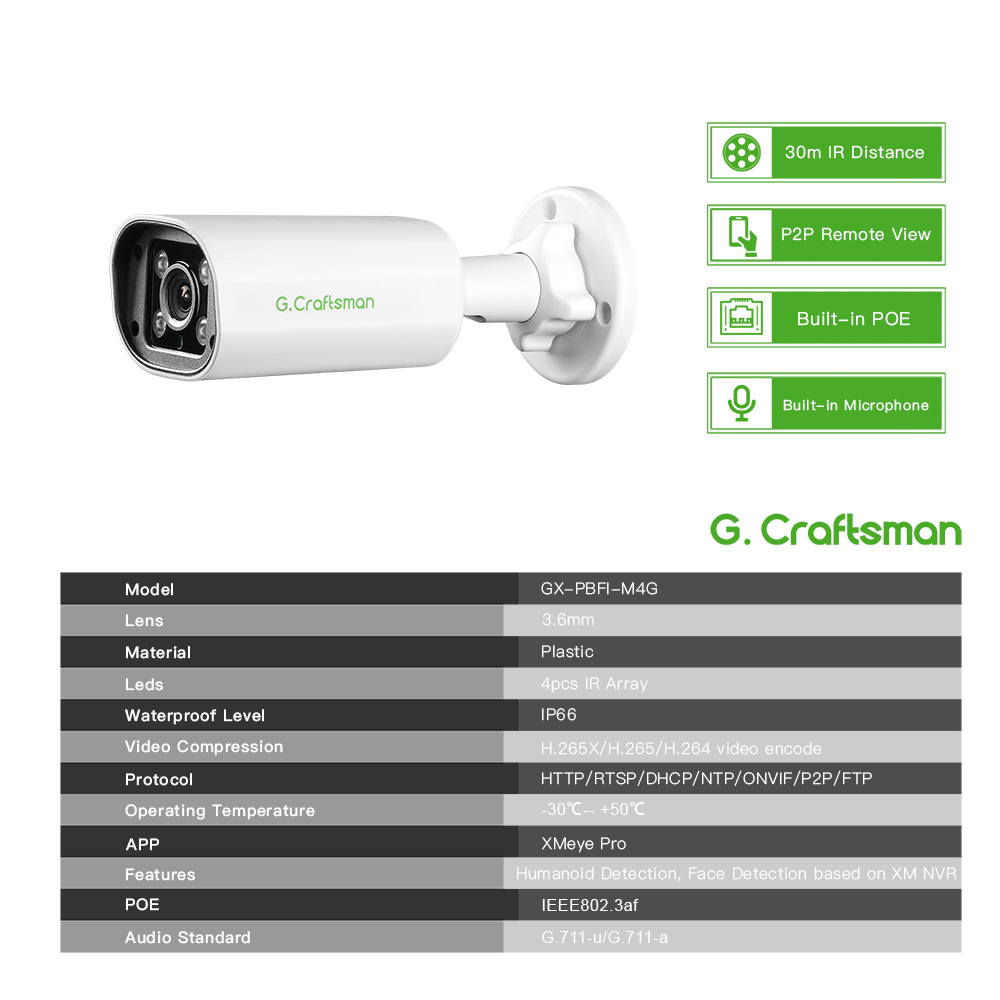 C GC PB 4MP POE IP Camera,Buil - Home Security Services review and price