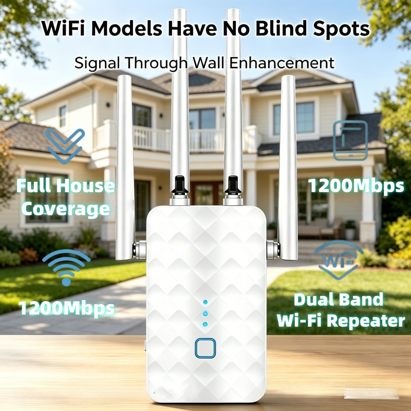 1200Mbps WiFi Repeater Wireles - Home Security No Wifi review and price