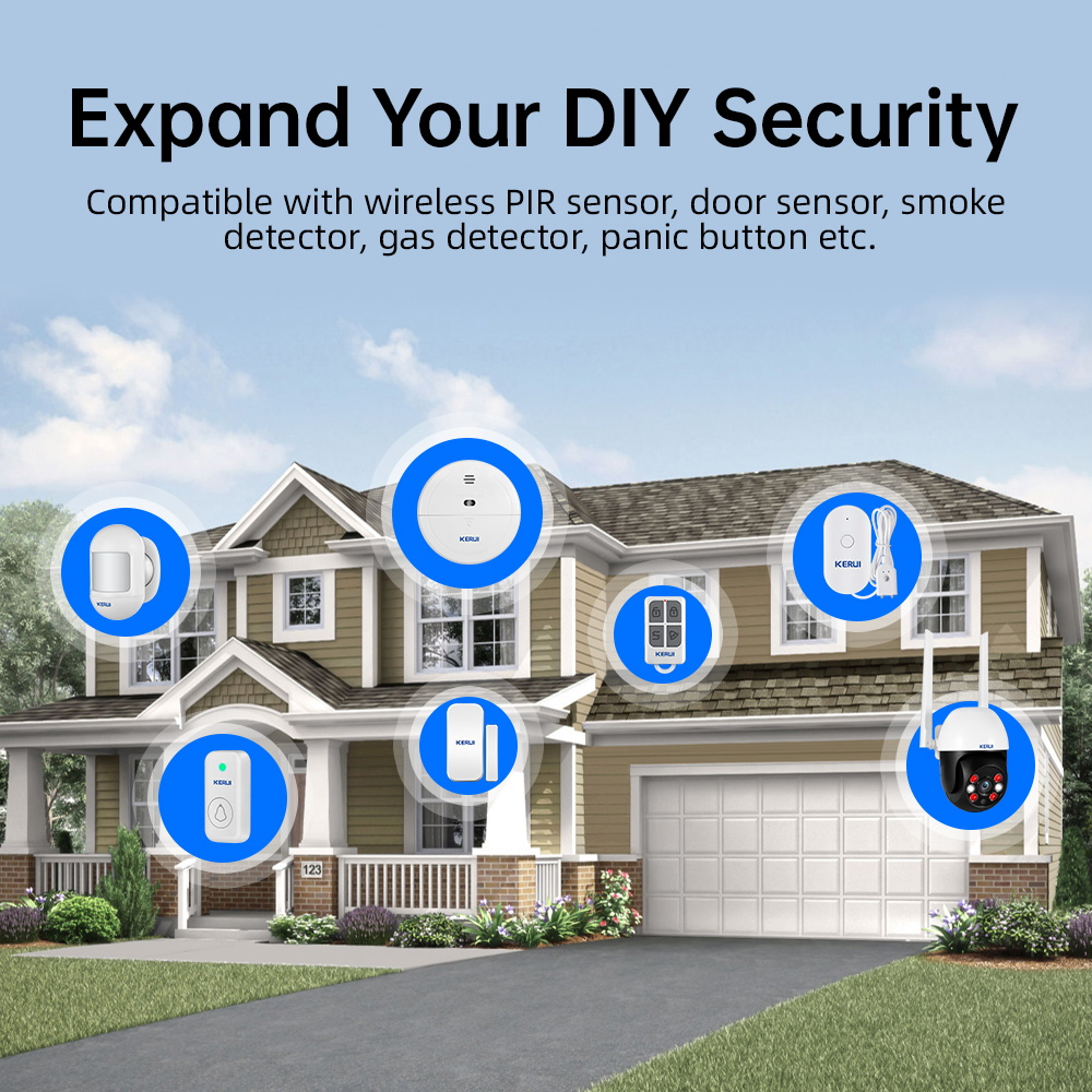 KERUI Tuya Wireless Home Alarm - Home Security No Wifi review and price