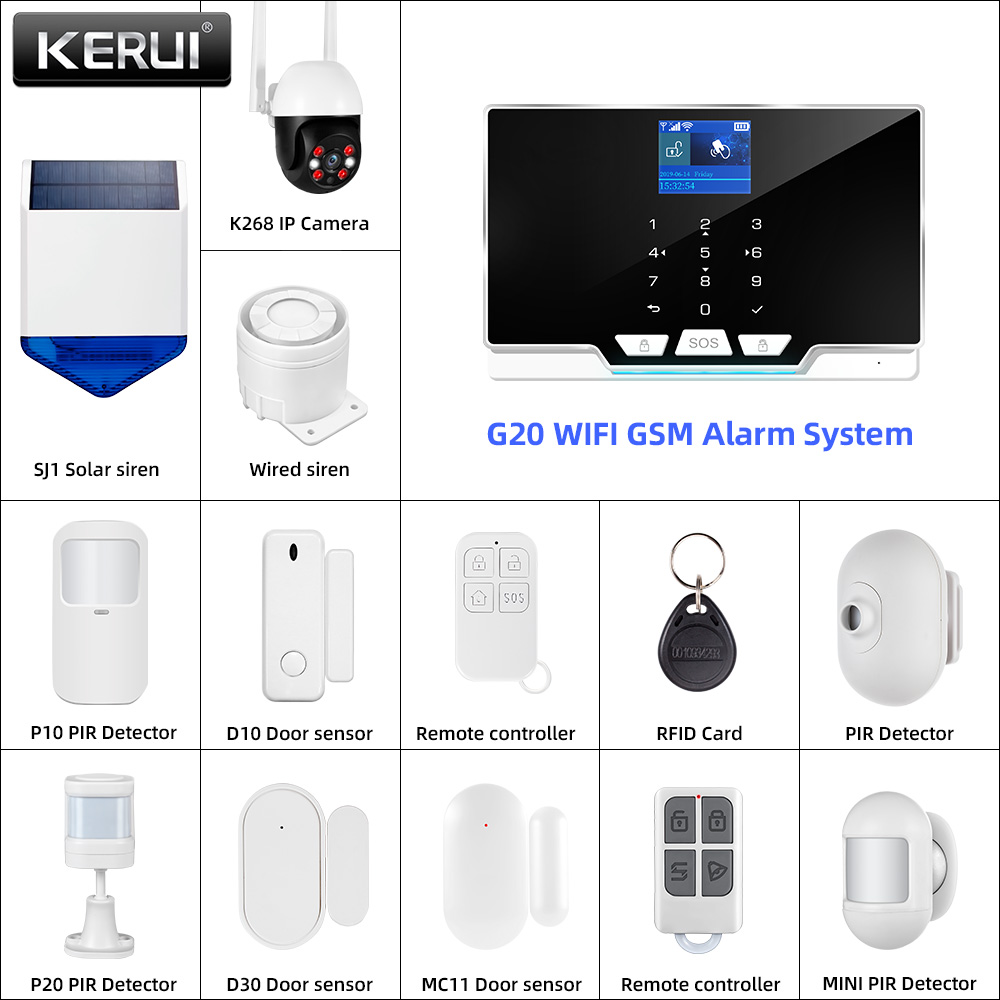 KERUI G20 WIFI GSM Alarm Panel - Keypad Alarm Panel review and price