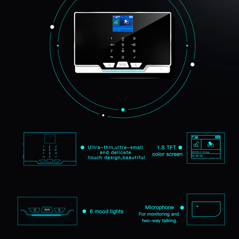 KERUI G20 WIFI GSM Alarm Panel - Keypad Alarm Panel review and price